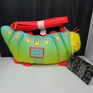 Loungefly Disney Pixar A Bugs Life Heimlich Figural Crossbody Bag NWT